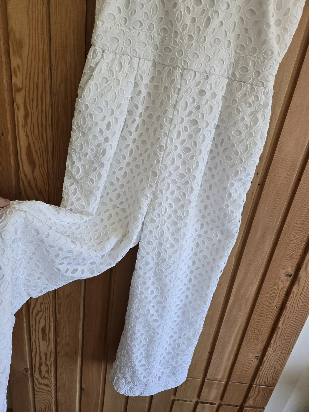 J. Crew Ruffled Jumpsuit In Embroidered Eyelet | White | Size 4